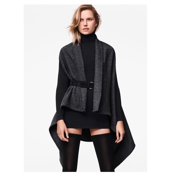 New! Rare Wolford Virgin Wool Vest Plaid in Modnight Melange - Picture 3 of 7